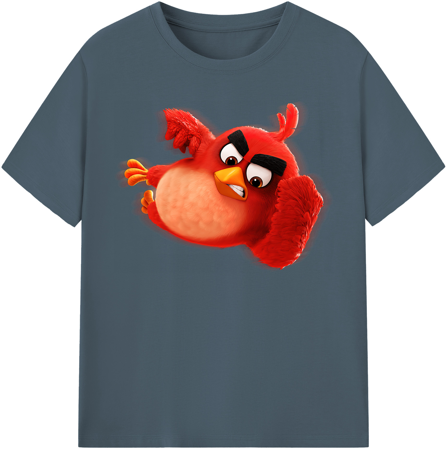 （画像用） Angry Birds アングリーバード 綿100％半袖Tシャツ（フロントプリント）